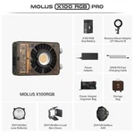Zhiyun Molus X100 Rgb Pro 100W Full Color Led Video Light With App Control. Fixed Price $324.00.
