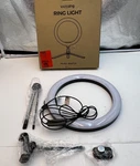 Victsing BH472A 10" Led Ring Light 360 Rotate Tripod Phone Holder Mode. Fixed Price $22.49.