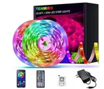 Bibivis 32.8' Rgb Led Smart Music Sync Color Changing Strip Lights W/remote. Fixed Price $23.99.