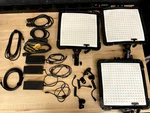 (kit Of 3) Kamerar Brightcast V15-345 Flexible Bi-color Led Panel With V-mount. Fixed Price $650.00.