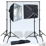 Linco Lincstore Complete Studio Lighting Backdrop Stand Background Kit. Fixed Price $119.99.