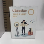 Open Box - Ubeesize Professional Ring Light With Stand, Phone Holder & Remote. Fixed Price $55.58.