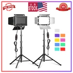 2 Pack Led Video Photography Lighting Kit With 54 Tripod Stand, Dimmable 5600K. Fixed Price $47.01.