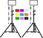 Led Video Kit 2PCS, Hagibis Studio Lights 18 Color Filters For Photography. Fixed Price $44.99.