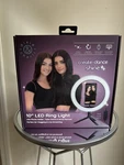 Dixie & Charli 10" Led Ring Light With Phone Holder, Table Stand Wired Remote. Fixed Price $22.22.