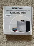 Light Dow Photo Studio 12 Inch Portable Folding Box New Square Ob. Fixed Price $45.50.