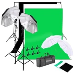 Kshioe Studio Lighting Photography Backdrop Stand Kit Umbrella Set. Fixed Price $59.99.