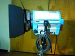 Arri L10-C Led Color Fresnel Light W Barn Doors & Stand Mount ( Blue/silver ). Fixed Price $1995.00.