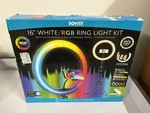 Bower Content Creator Kit With 16-INCH Rgb Ring Light, 62 Adjustable Tripod. Fixed Price $25.00.