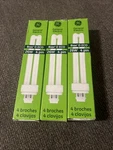 3-CFL Light Bulbs Ge 97613 F26DBX/841/ECO4P 26W Pin G24Q-3 Base 4100K Lot. Fixed Price $20.00.