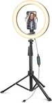 Ubeesize Selfie Ring Light With Tripod Stand Phone Holder, Portable Circ. Fixed Price $20.00.