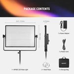 Neewer 150W Rgb Panel Video Light Kit With Barn Doors, 1800 Leds. Fixed Price $129.99.