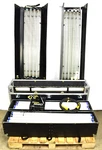 Kino Flo Gaffer 4-BANK 2-HEAD Kit W/ 50 Safety Coated Assorted Bulbs Lamps. Fixed Price $779.99.