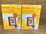 Kodak Ultra Premium Photo Paper 20 Sheets Studio Gloss Instant Dry 4X6 Set Of. Fixed Price $15.00.