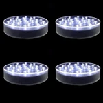Lardux Pack Of 4 Led Light Base - 6 Inch Round Display Pedestal Stand P.... Fixed Price $64.00.