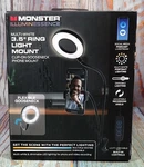 Monster Illuminessence Multi-white 3.5" Ring Light Mount Clip-on Gooseneck Phone. Fixed Price $19.99.