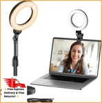 Innogear Desk Ring Light With Stand, 60 Led 10W Overhead Portable Selfie. Fixed Price $24.60.