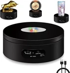 Yvv Led Rotating Display Stand, Lighted Base-crystal Glass Art, 360 Black. Fixed Price $24.40.