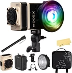 Zhiyun Molus X200 Rgb Combo 200W Handheld Led Video Light Portable 2500K-10000K. Fixed Price $379.05.