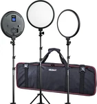 3 Pack Viltrox VL500T Round Video Light Studio Kit Bi-color With Stand. Fixed Price $139.00.