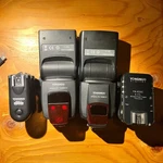 Yongnuo Speedlite YN560II YN568EXII Flash Kit And Triggers. Fixed Price $57.52.