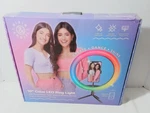 Dixie & Charli 10" Color Led Ring Light Cell Phone Holder Table Stand. Fixed Price $25.99.