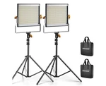 Neewer Packs Dimmable Bi Color 480 Led Video Light Kit, 3200 5600K Cri 96. Fixed Price $160.00.