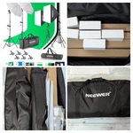 Neewer NK100 3X2.6M/10X8.5FT Photography Lighting Kit W/ Backdrop Softbox New. Fixed Price $165.95.
