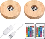 Base Exhibicion Iluminada Mudder 2 Piezas Con Led 16 Usb Colores Ligera. Fixed Price $31.84.