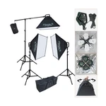 Lincostore Continuous Photography Video Studio 3 Softbox Boom Stand Dig.... Fixed Price $131.31.
