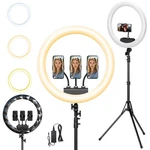 Ring Light With Stand Holder, 19" Tripod For Iphone, Pro.... Fixed Price $68.58.