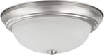 63024-09-1, 3-LIGHT Flush Mount/brushed Nickel Finish W/alabaster Glass, 15" Dia. Fixed Price $89.55.