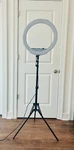 Westcott 18" Bi-color Led Ring Light Kit With Batteries Stand #4450. Fixed Price $23.00.