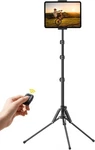 Lamicall Tablet Floor Tripod Stand - 64.9" Holder Mount Bluetooth Remote. Fixed Price $26.50.