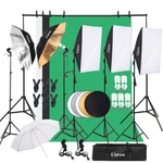New Kshioe Studio Photography Lighting Kit Umbrella Softbox Backdrop Stand. Fixed Price $169.50.