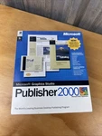 Microsoft Graphics Studio Publisher 2000 Cd-rom Big Box Brand New Sealed. Fixed Price $95.00.