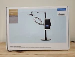 Viozon 3-IN-1 Selfie Desktop Live Stand, Height Adjustable/overhead, 8" Led Ring. Fixed Price $43.99.