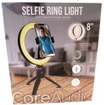 8 Inch Selfie Ring Light - Smart Phone Stand Adjustable, Swivel Core Audio. Fixed Price $18.50.