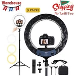21 Inch Led Ring Light With Tripod Stand 6000K Dimmable Makeup Selfie. Fixed Price $111.99.