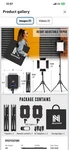 Niceveedi 2-PACK Led Studio Light Kit, 36W Bi-color 2700-6500K, 72" Stand, Re.... Fixed Price $29.75.