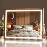 Miniso Vanity With Lights, 13.8" X 10.6" Led Makeu Mirror, & Bright. Fixed Price $75.52.