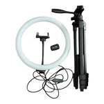 Tonor 12 Led Ring Light Kit Tripod Phone Holder Remote Open Box. Fixed Price $15.12.