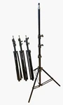 Lot Of 4 Impact Black Light 8' LS-8AI Air-cushioned Stands. Fixed Price $119.99.