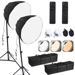 Portable Sets Studio Light Kit 12-SIDED Softbox Indoor Photography Lamp. Fixed Price $56.99.