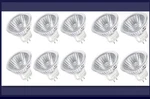 10-PACK 75W Jcdr Mr 16 Spot Flood Light Bulbs 120V Eyc/cg. Fixed Price $14.99.