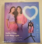Dixie & Charli - Selfie / Vlog Led Heart Ring Light With Table Stand, Brand New!. Fixed Price $19.99.