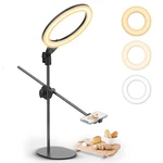 Upgraded Base Overhead Tripod For Phone With 10 Selfie Ring Light, St.... Fixed Price $52.92.