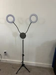 Ibesi Dual Ring Light, 11 Modes, 2700-6500K, 2020 Upgraded 7" Dimmable Led. Fixed Price $25.00.