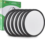 12 Inch Led Flush Mount Ceiling Light 6PK, 24W, 2520LM, 3000K/4000K/6000K Cct Se. Fixed Price $93.43.