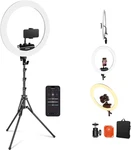 18 Inch Light With Tripod Stand Phone Holder, Ultra Thin Video. Fixed Price $269.97.